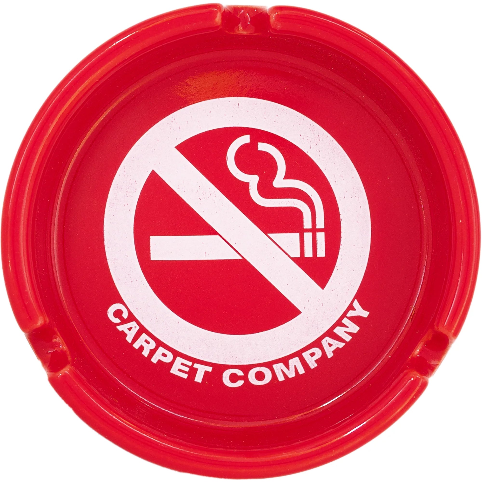 Carpet Company No Smoking Ashtray Red