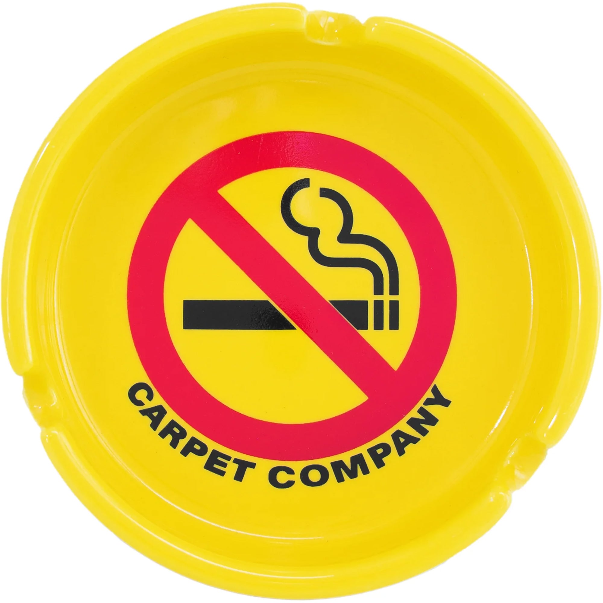 Carpet Company No Smoking Ashtray Yellow