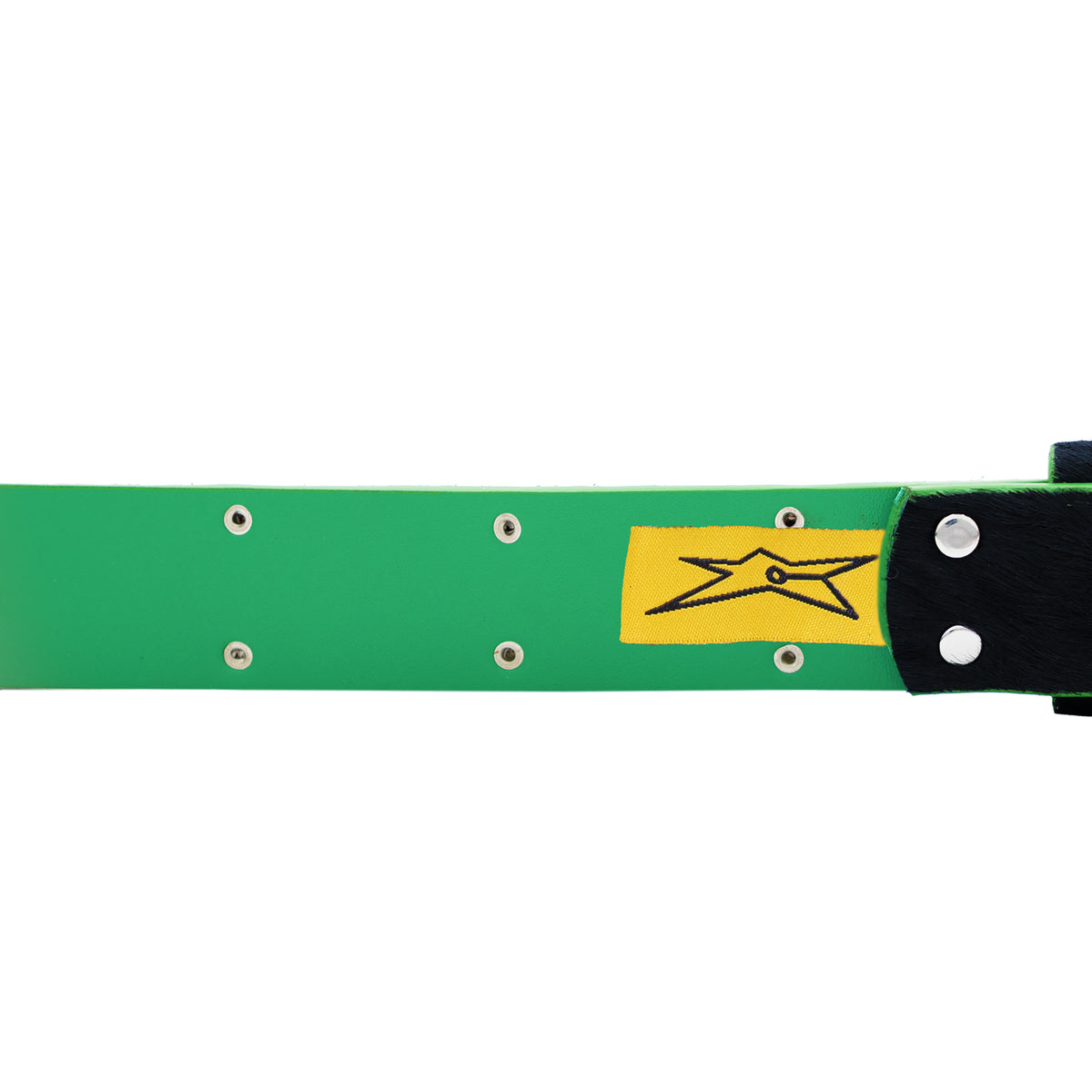Carpet Company Ponyhair Studded Belt Black