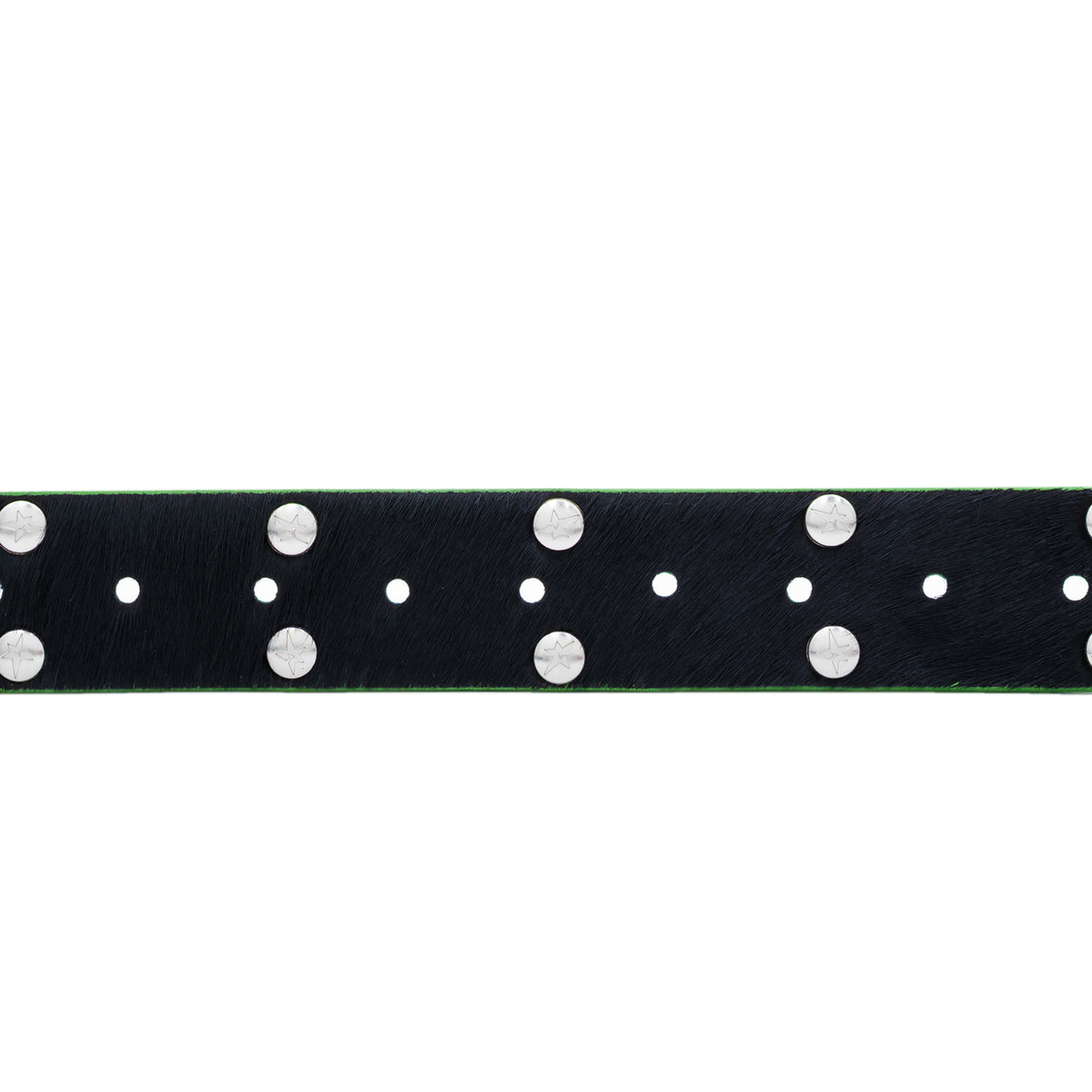 Carpet Company Ponyhair Studded Belt Black