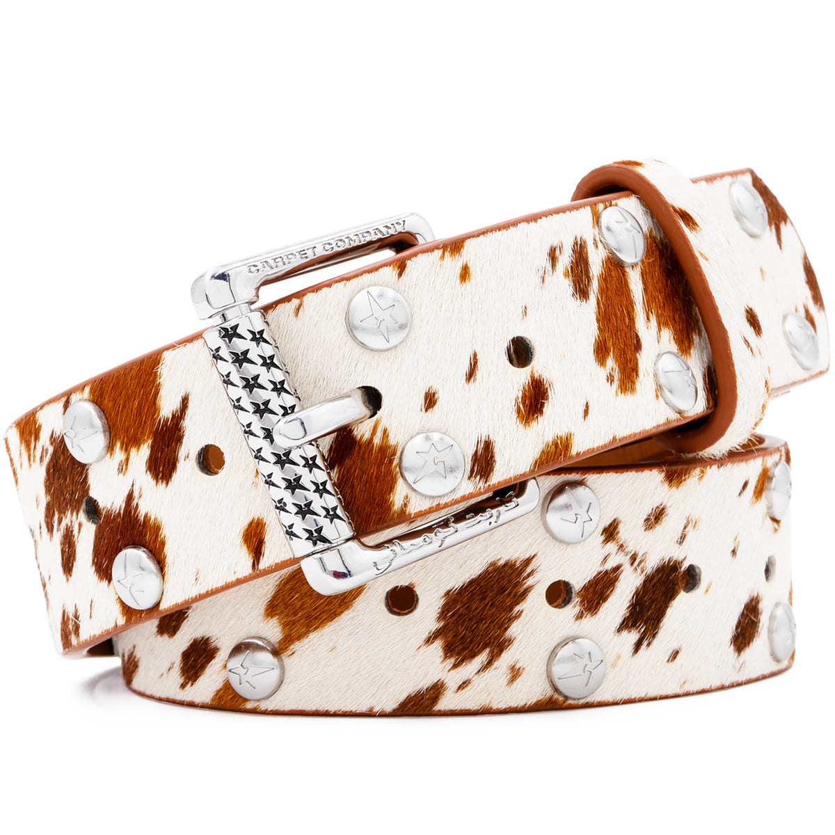 Carpet Company Ponyhair Studded Belt Pony