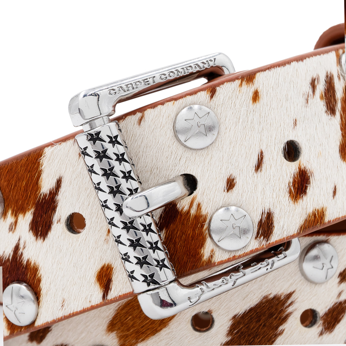 Carpet Company Ponyhair Studded Belt Pony