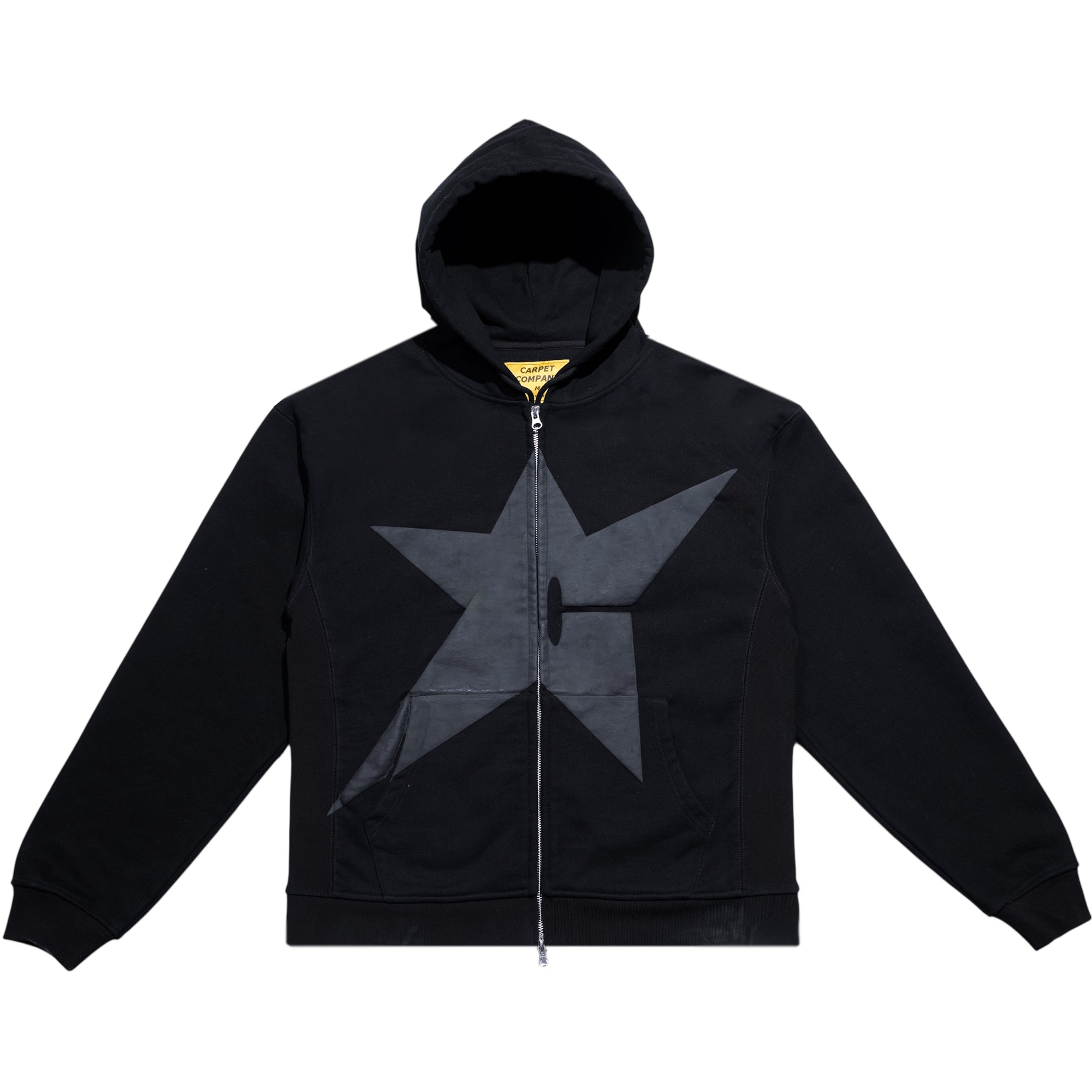 Carpet Company Puff Print Zip Hoodie Black