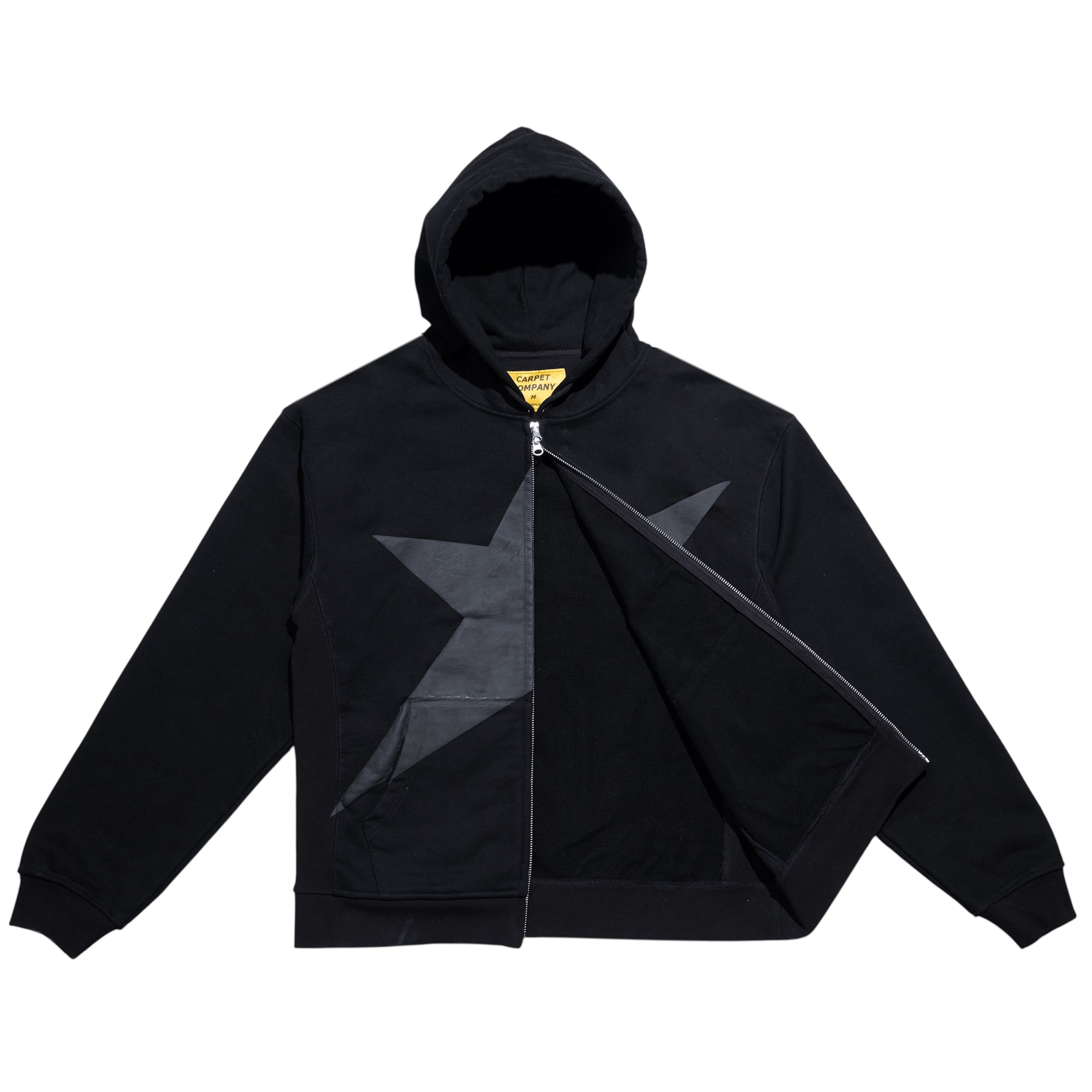 Carpet Company Puff Print Zip Hoodie Black