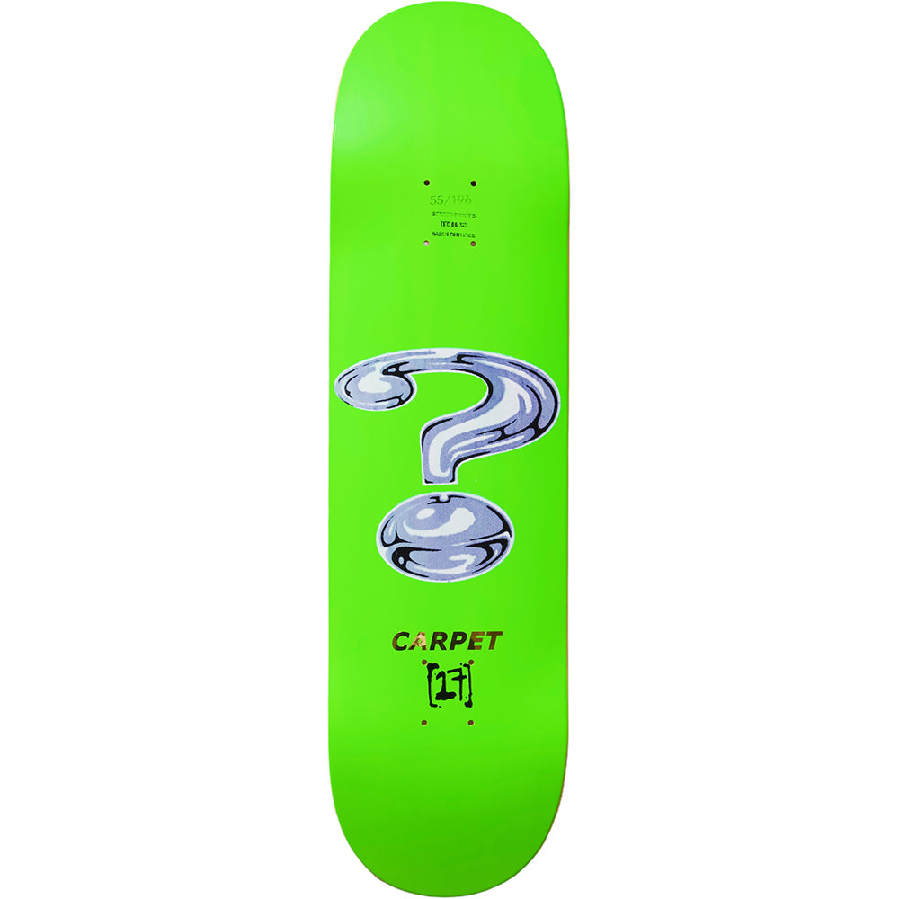 Carpet Company Question Skateboard Deck 8.5"