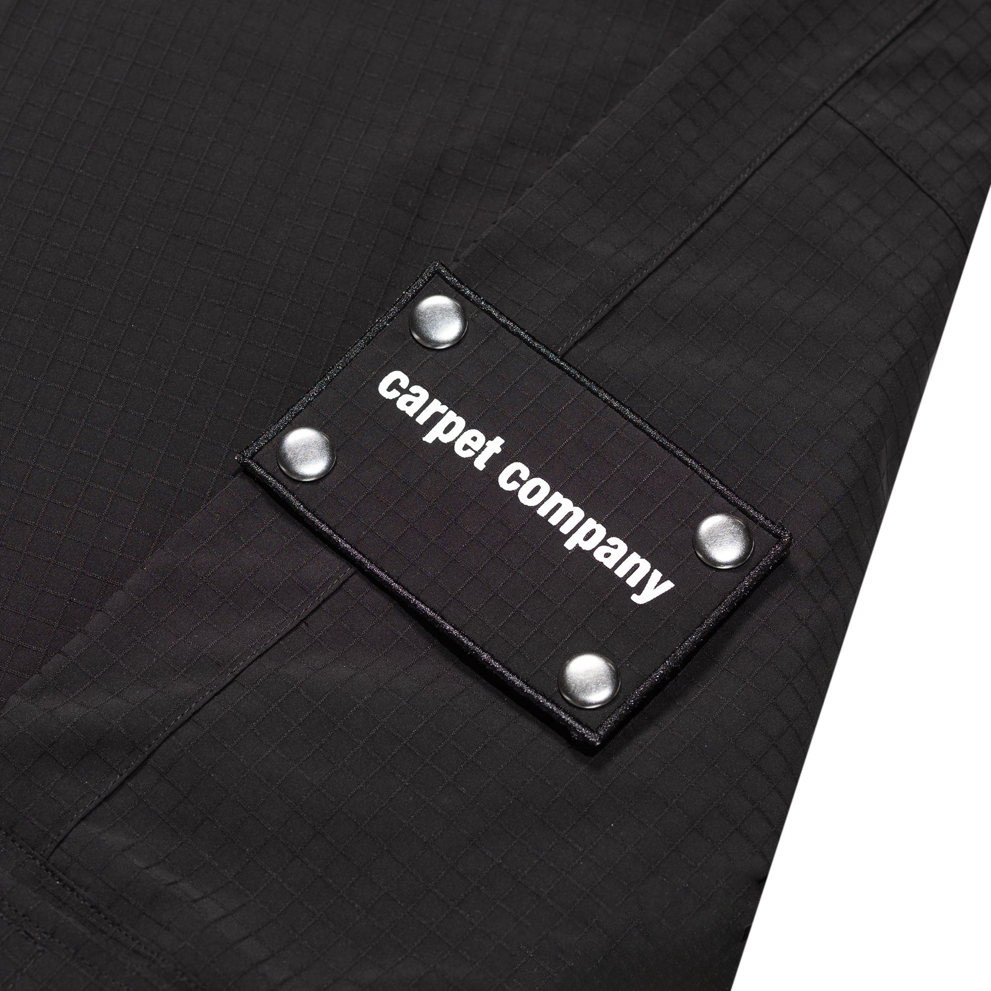 Carpet Company Rain Jacket with Reversible Hood Black