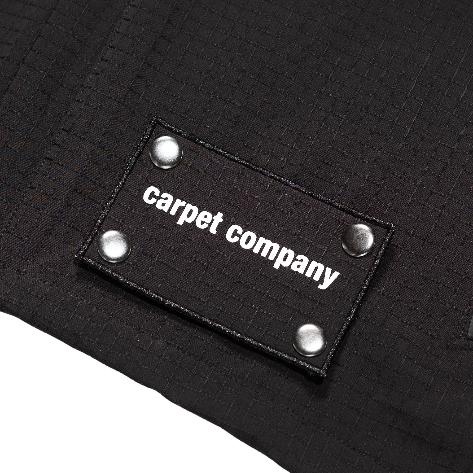 Carpet Company Rain Jacket with Reversible Hood Black