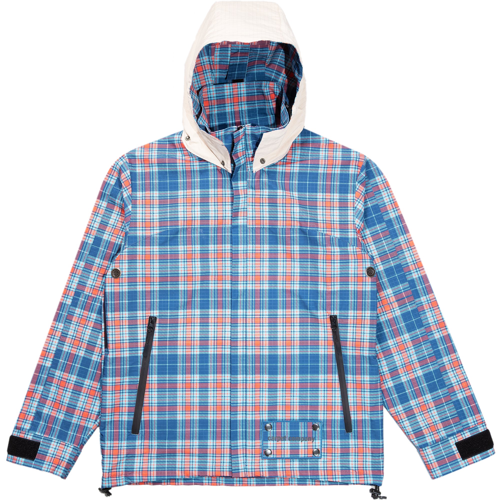 Carpet Company Rain Jacket with Reversible Hood Plaid