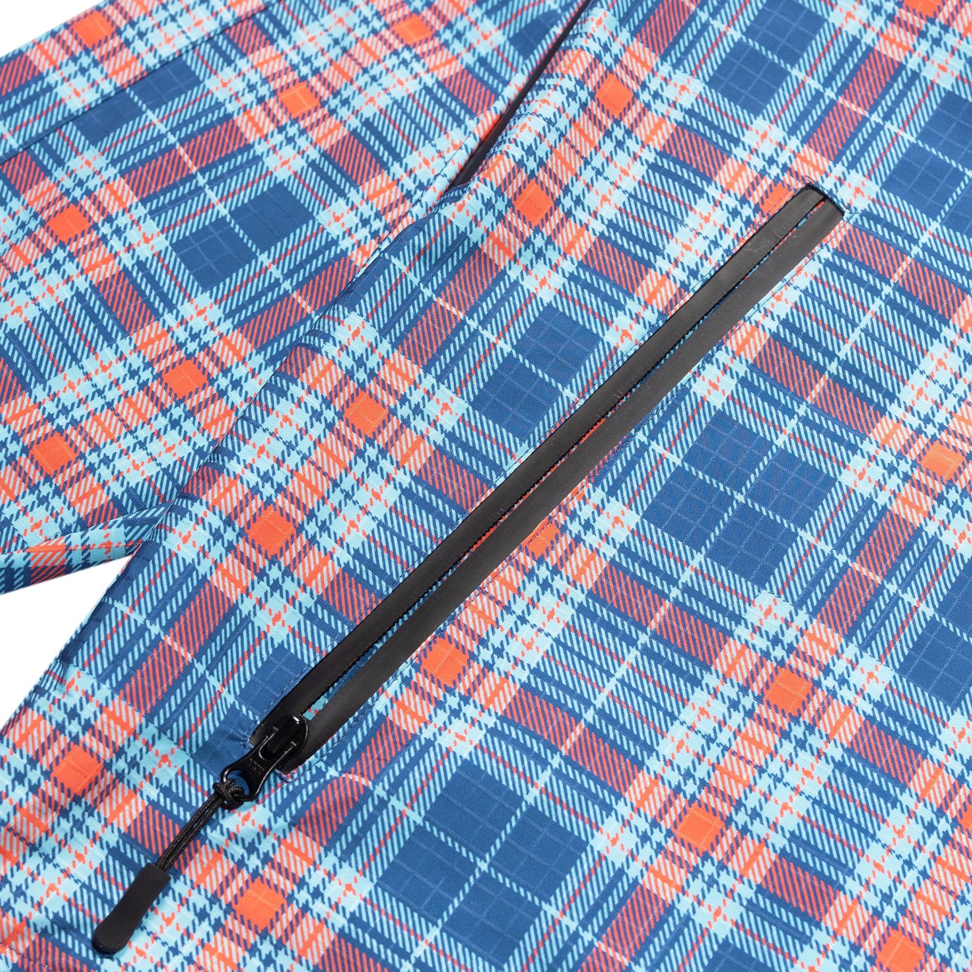 Carpet Company Rain Jacket with Reversible Hood Plaid