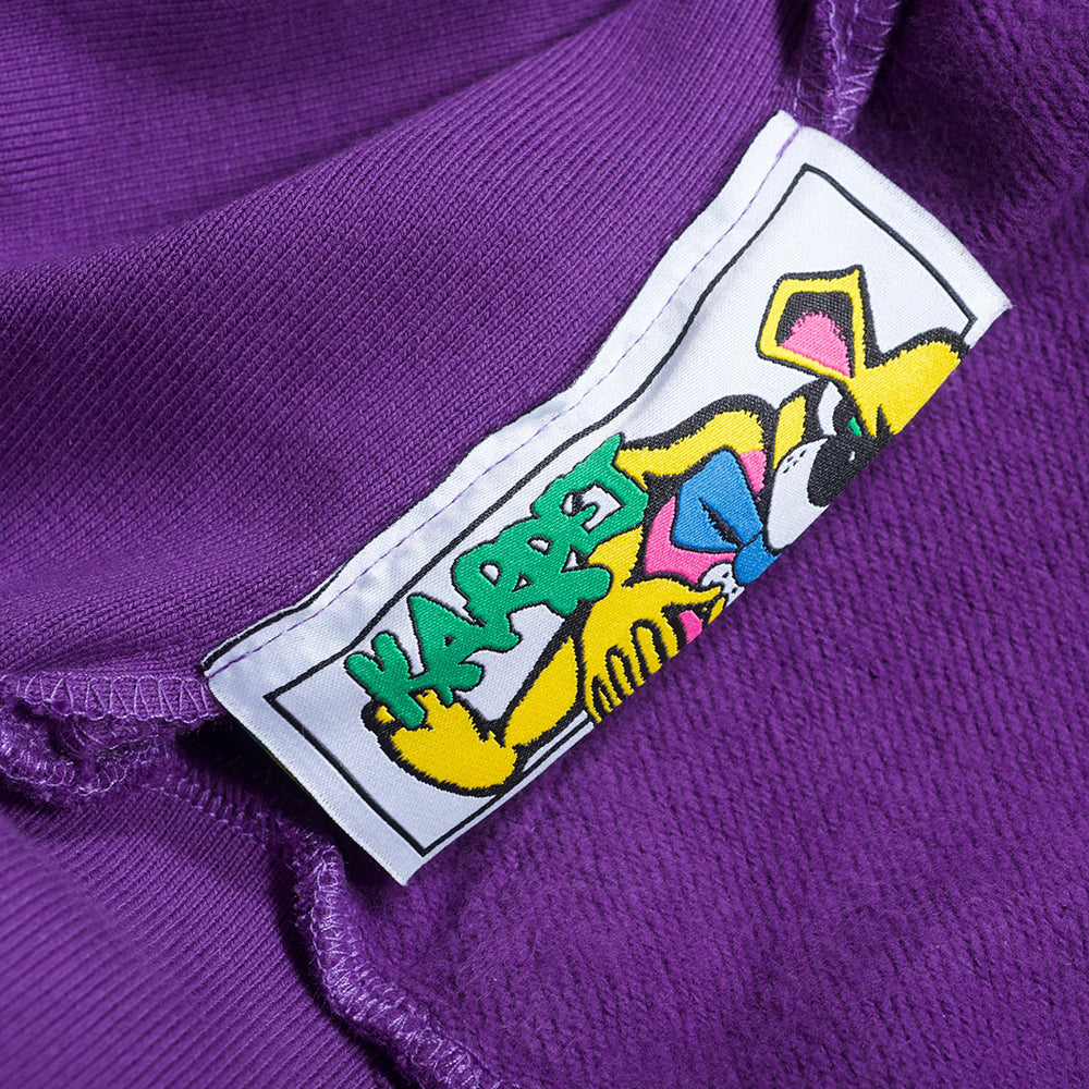 Carpet Company Spiral Zip-Up Hoodie Purple