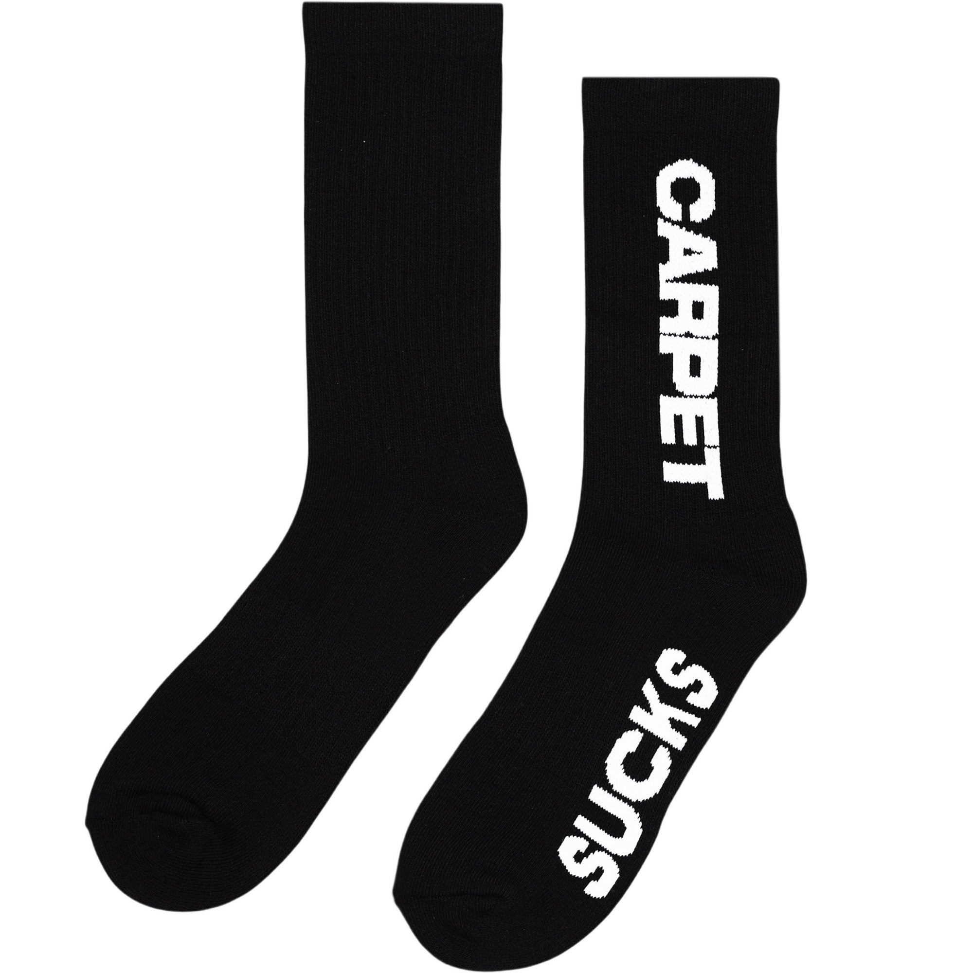 Carpet Company Sucks Socks Black
