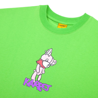 Carpet Company Teddy Bear Tee Slime Green