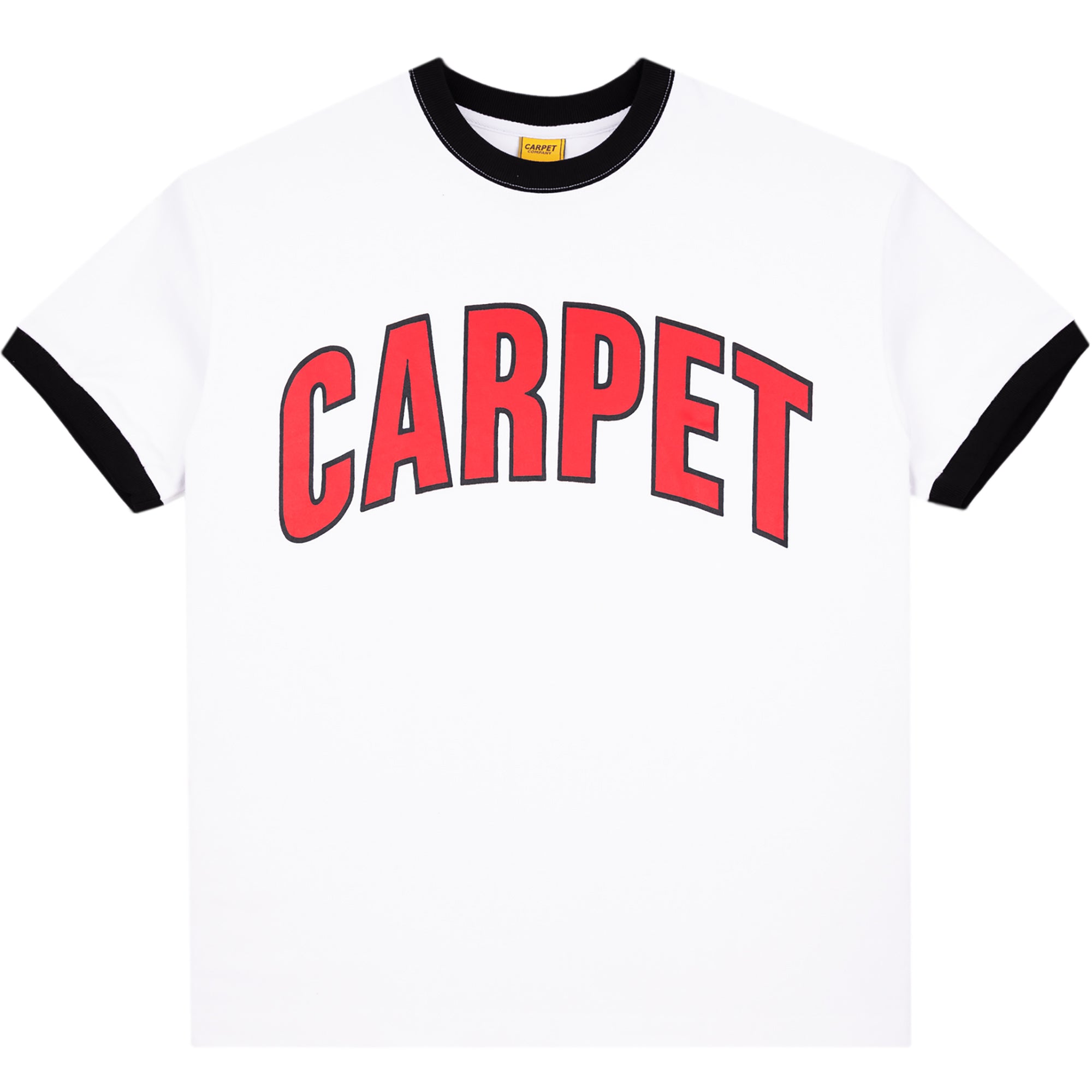 Carpet Company Varsity Ringer Tee White