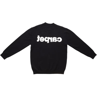 Carpet Company Woven Sweater Black