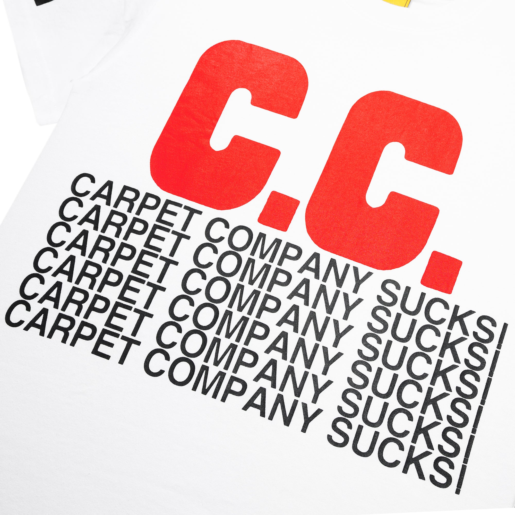 Carpet Company C.C. Sucks Tee White