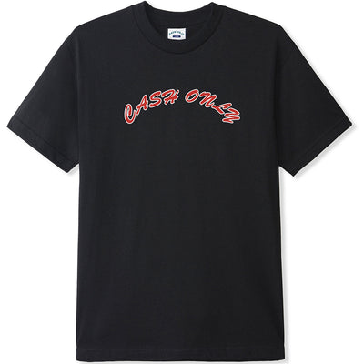 Cash Only Logo Tee Black/Red
