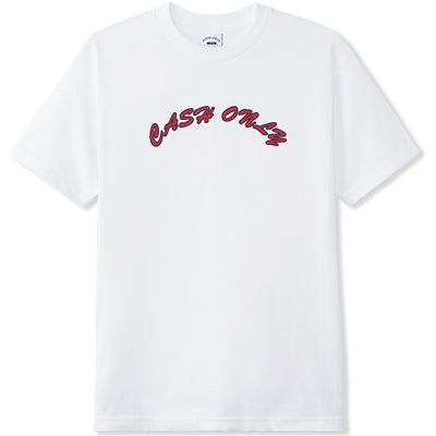 Cash Only Logo Tee White