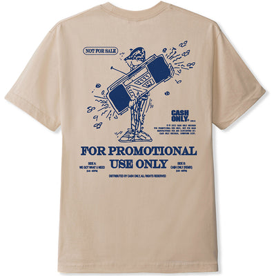 Cash Only Promotional Use Tee Sand