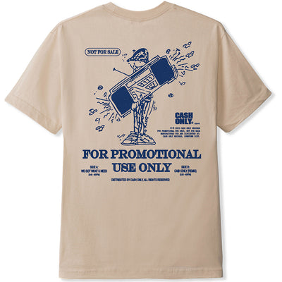 Cash Only Promotional Use Tee Sand