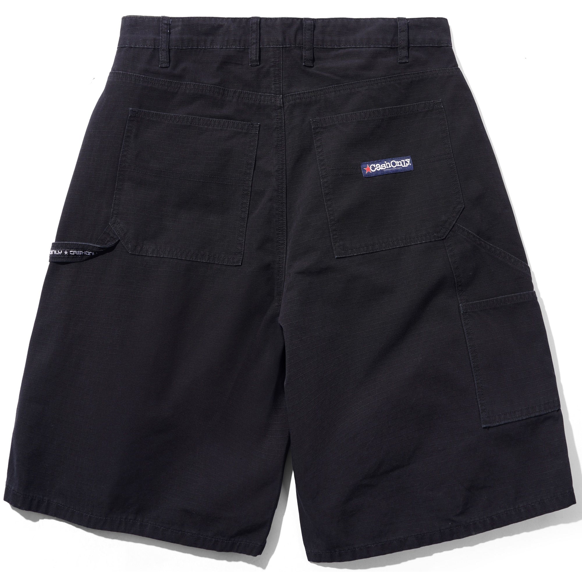 Cash Only Ripstop Carpenter Shorts Washed Black