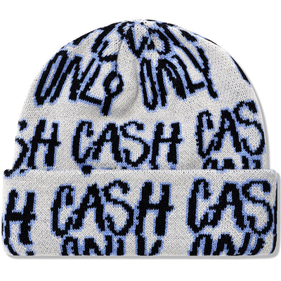 Cash Only Scratch Beanie Ash
