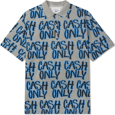 Cash Only Scratch Polo Ash