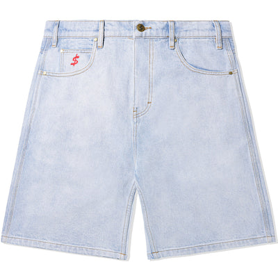 Cash Only Stars Denim Shorts Light Blue