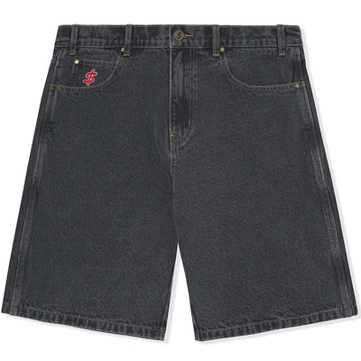 Cash Only Stars Denim Shorts Washed Black