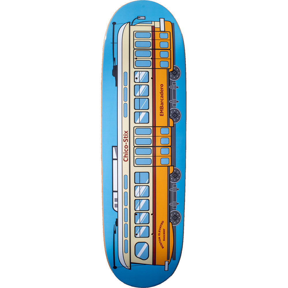 Chico Stix Emb SF Trolley Skateboard Deck 8.875"