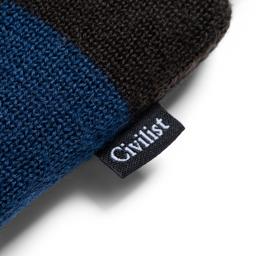 Civilist Checker Beanie Shale/Maroccan Blue