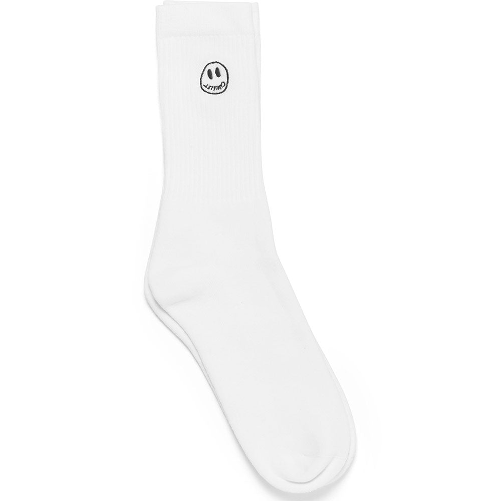 Civilist Mono Smiler Socks White