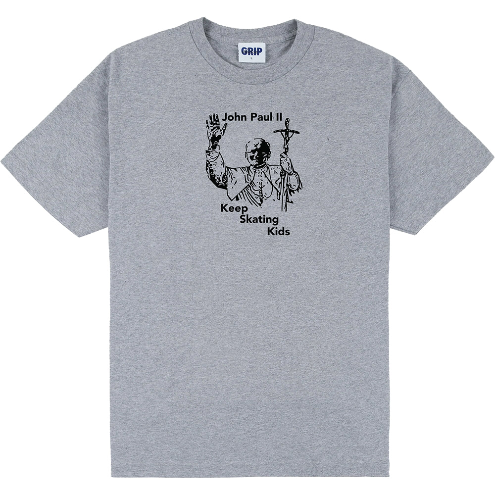 Classic Grip Keep Skating Kids Tee Grey