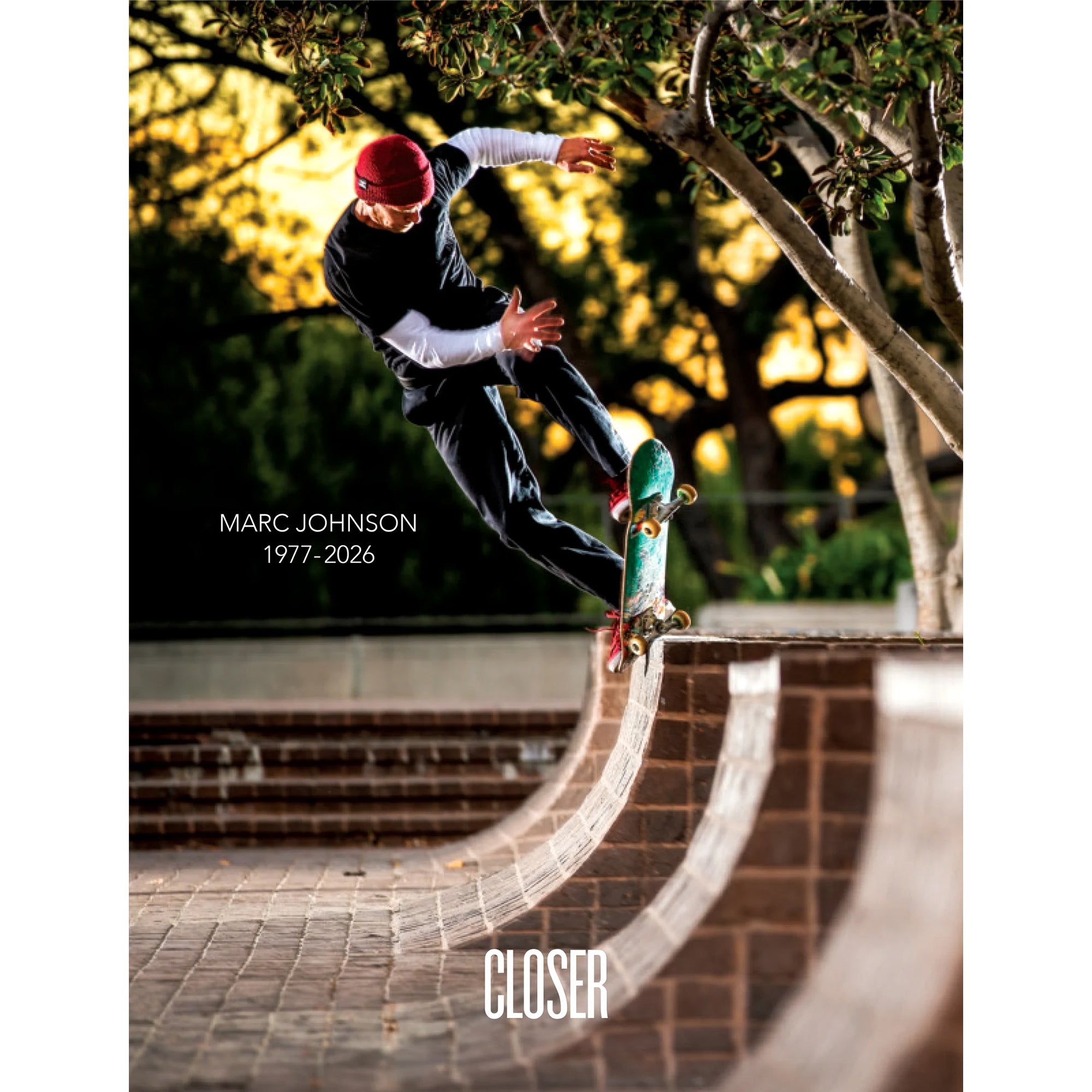 Closer Skateboarding Magazine Vol. 4.3 Issue #15 2026 Marc Johnson Cover