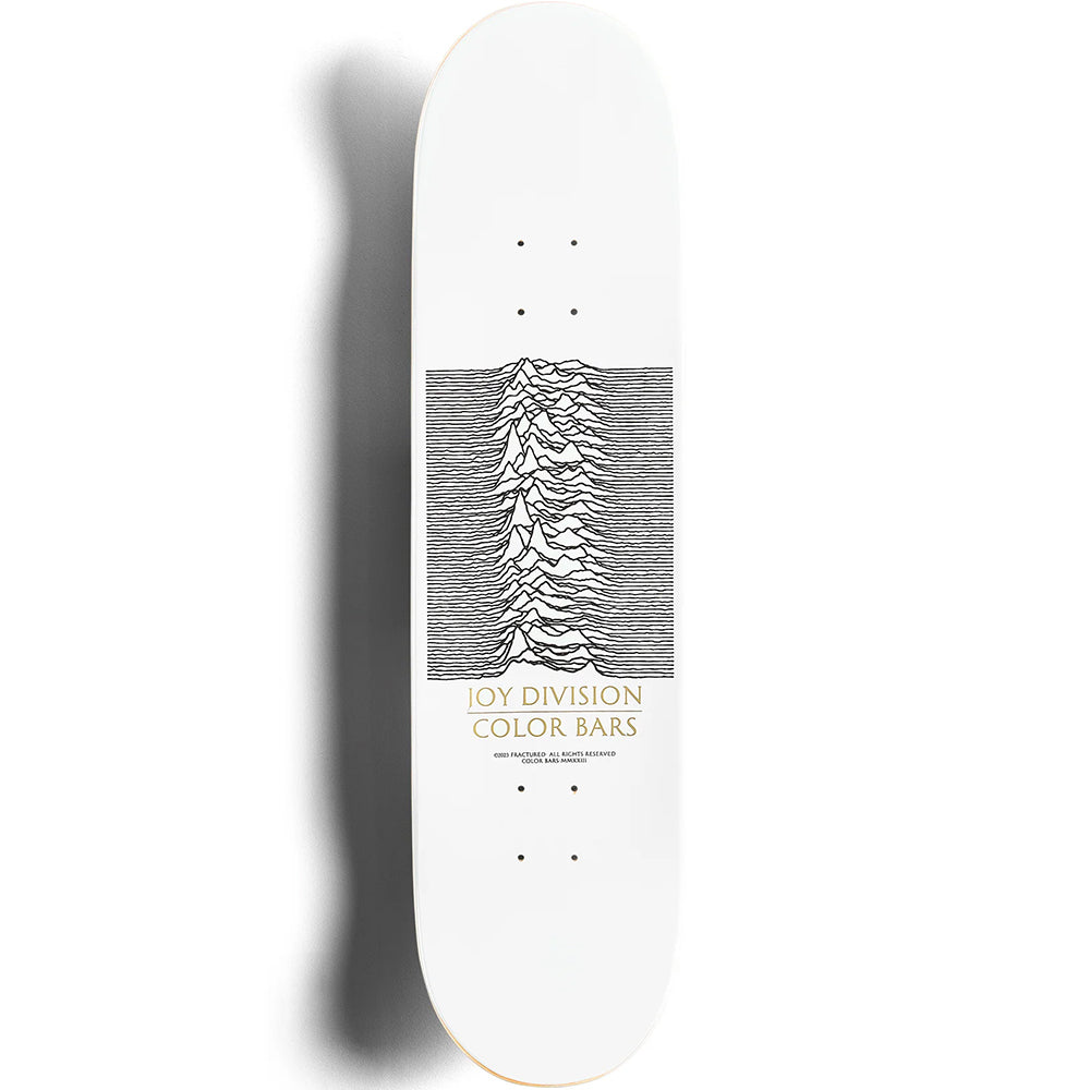 Color Bars x Joy Division Unknown Pleasures Skateboard Skateboard Decks Set Red/Silver Foil 8.25"