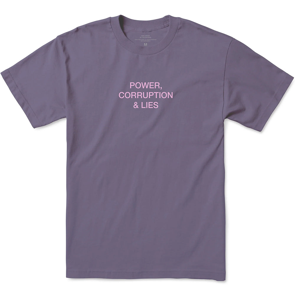 Color Bars x New Order Power, Corruption & Lies Tee Lavender