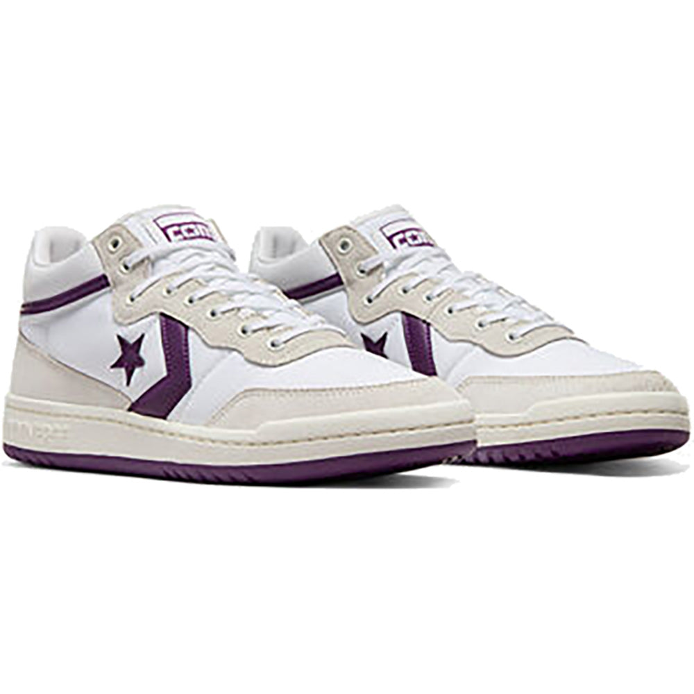 Converse CONS Fastbreak Pro Mid Shoes White/Vaporous Gray/Purple