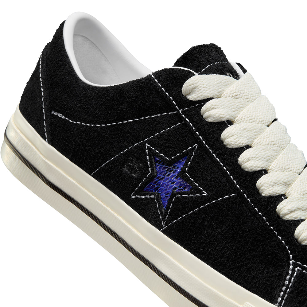 Converse CONS x Quartersnacks One Star Pro Shoes Black/Egret/Hyper Blue