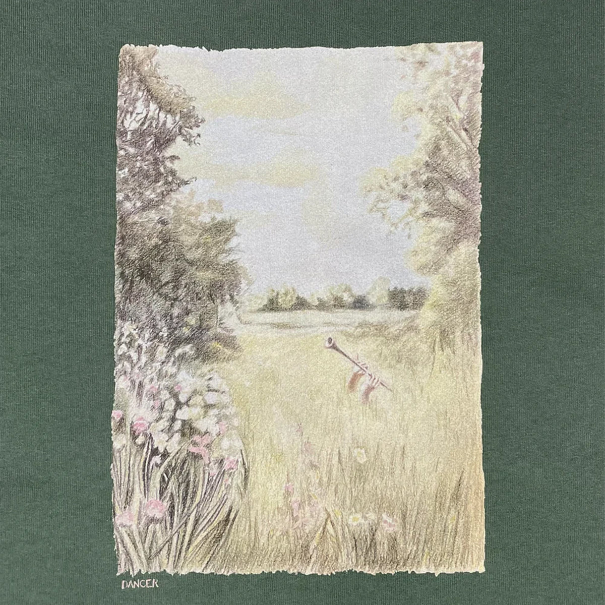 Dancer Flute Tee Green