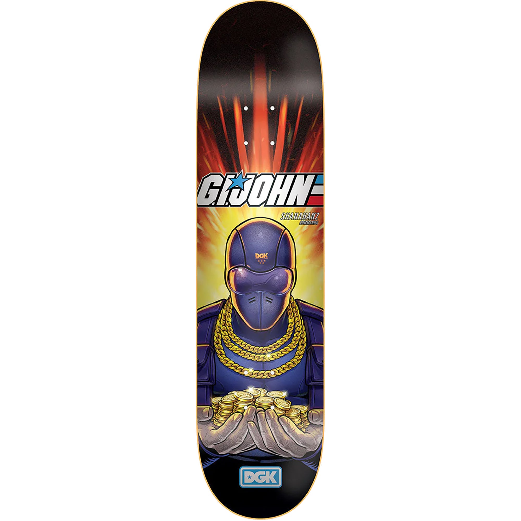 DGK John Shanahan Snake Skateboard Deck 8.06"