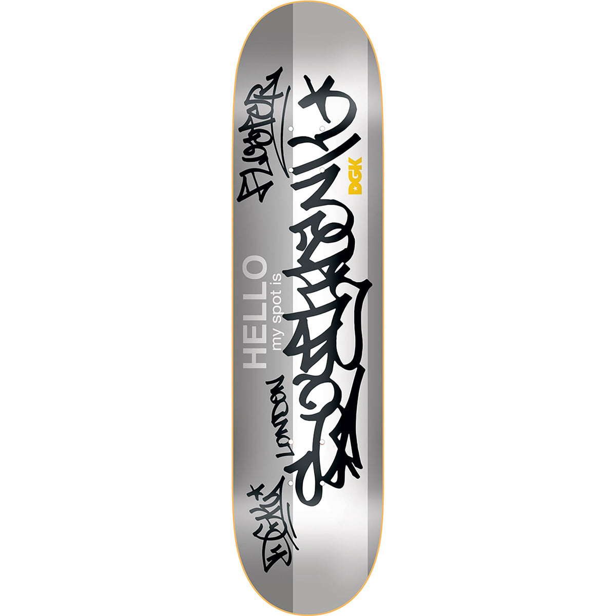 DGK My Spot Is Southbank Skateboard Deck 8.25"