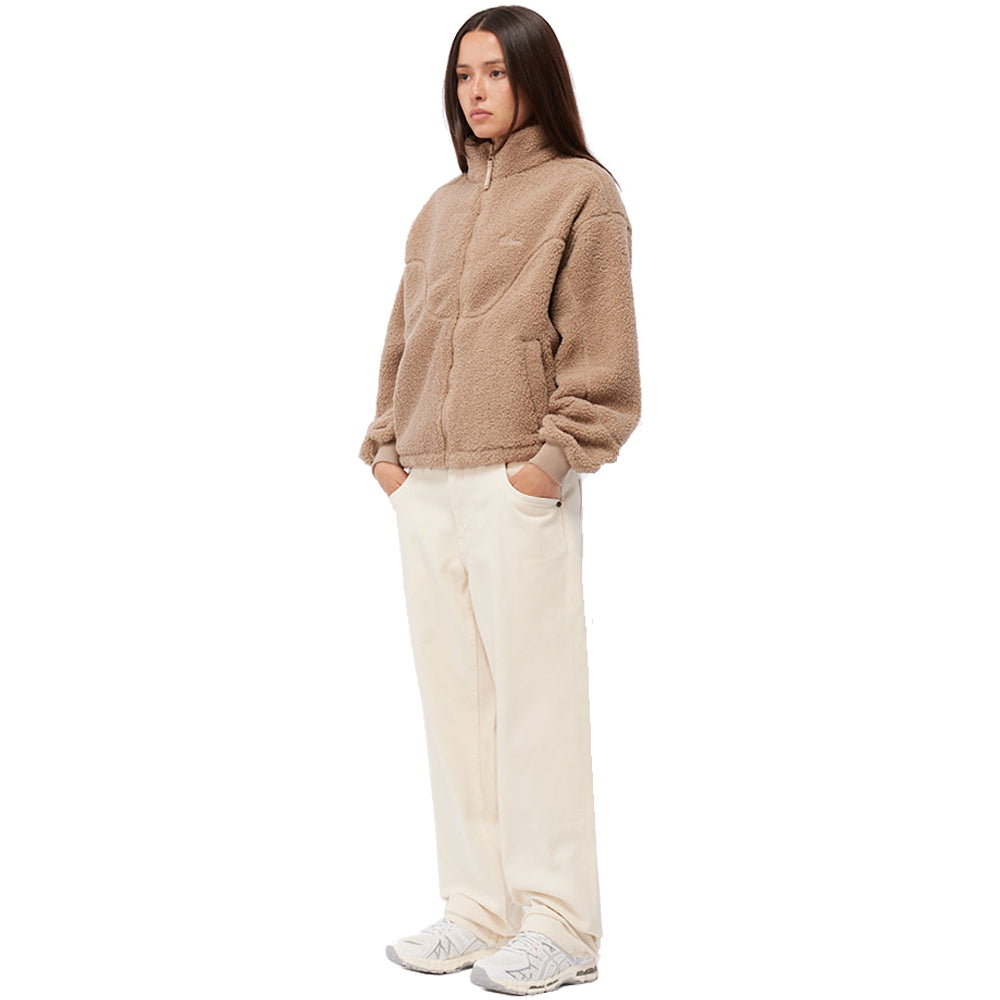 Dime MTL Polar Fleece Sherpa Zip Latte