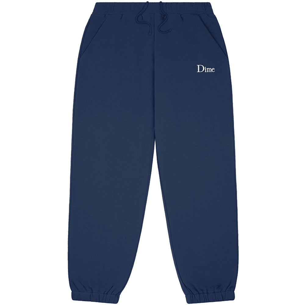 Dime MTL Classic Small Logo Sweatpants Navy