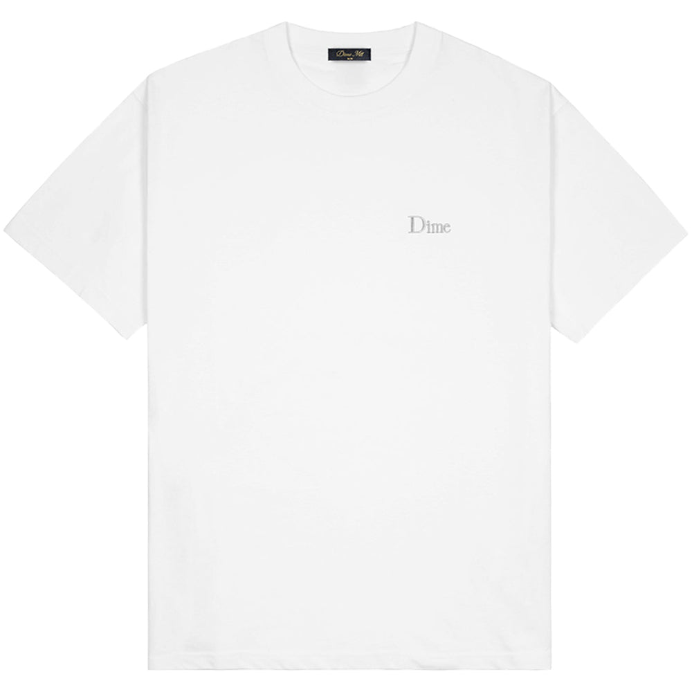 Dime MTL Classic Small Logo T-Shirt White