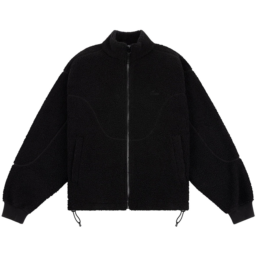 Dime MTL Polar Fleece Sherpa Zip Black