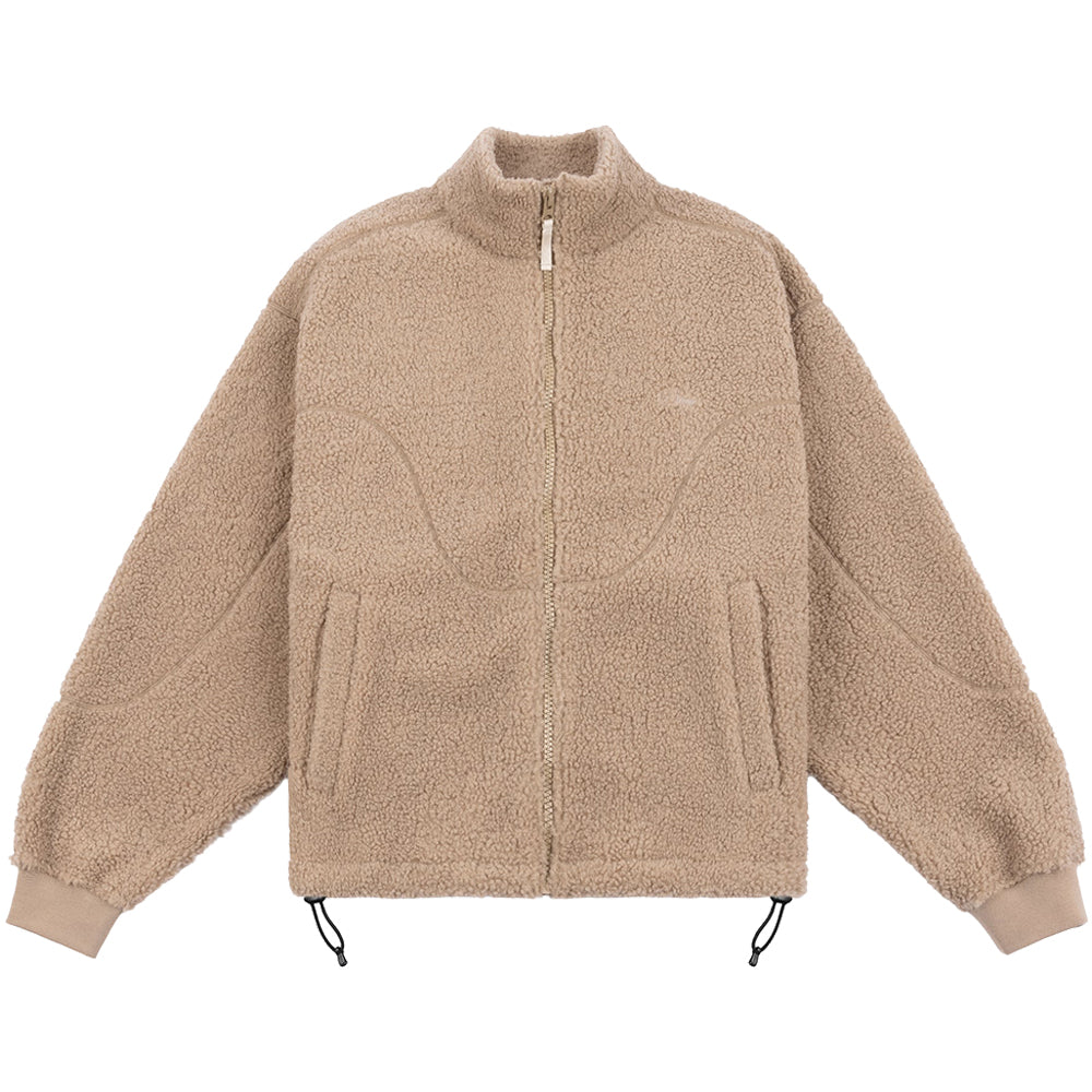 Dime MTL Polar Fleece Sherpa Zip Latte