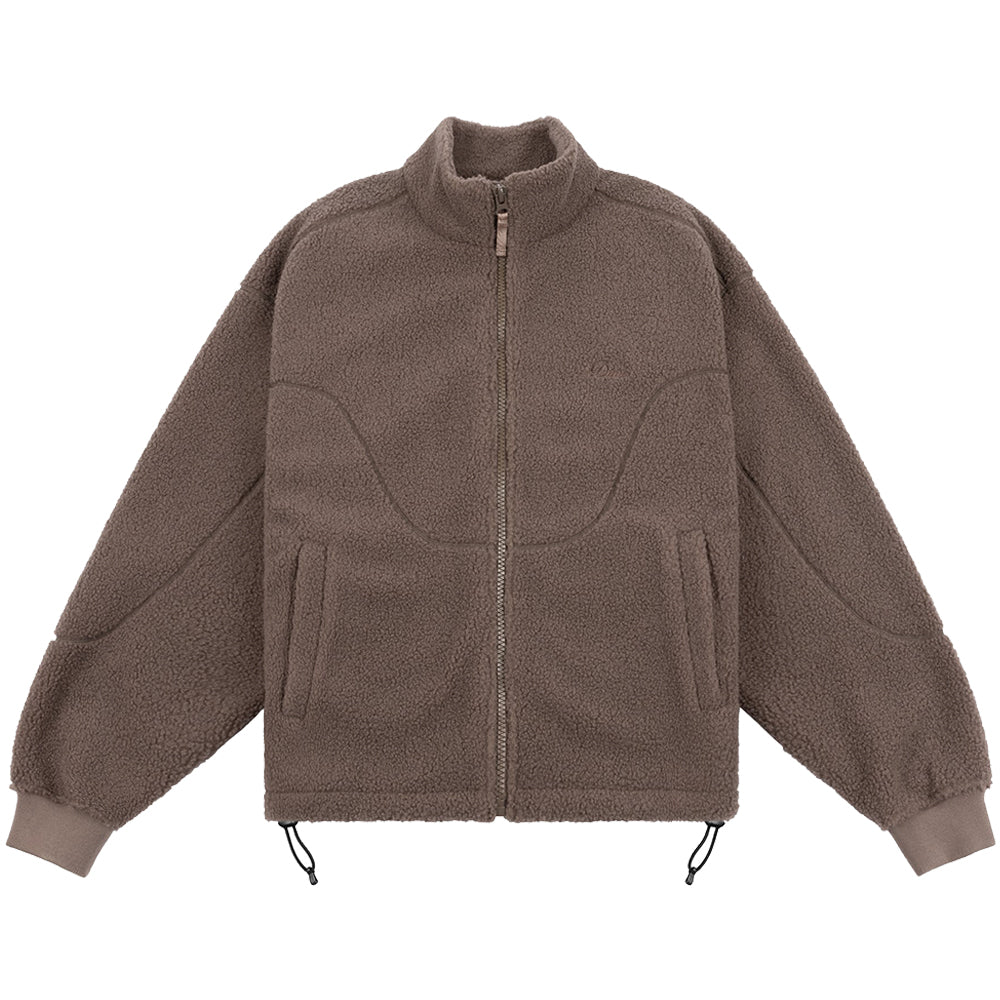 Dime MTL Polar Fleece Sherpa Zip Mocha