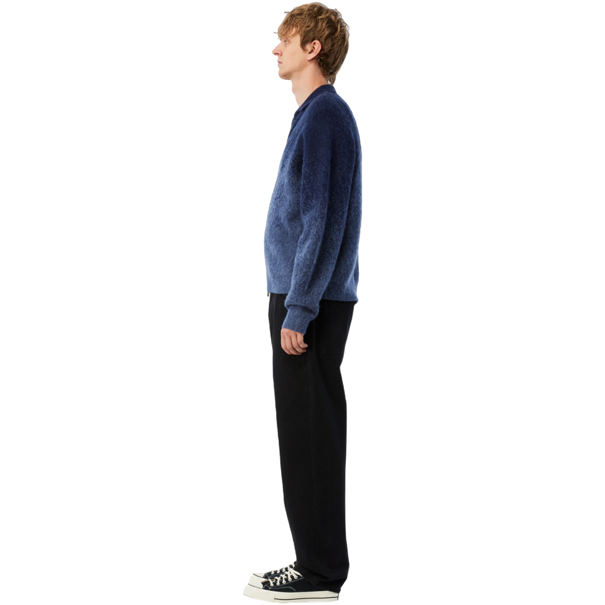 Dime MTL Mohair Double Zip Knit Midnight Blue | NOTE shop