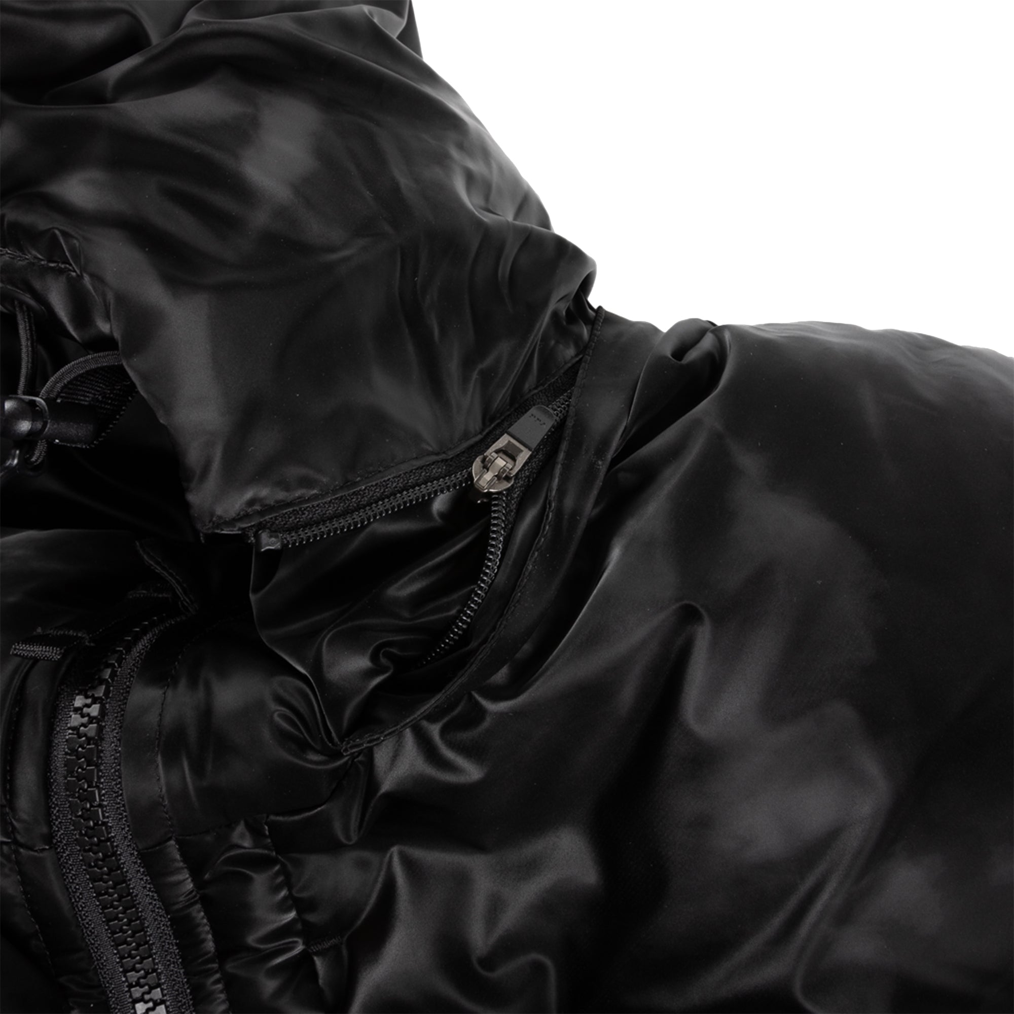 Dime MTL Wavy Puffer Jacket Smoke Black
