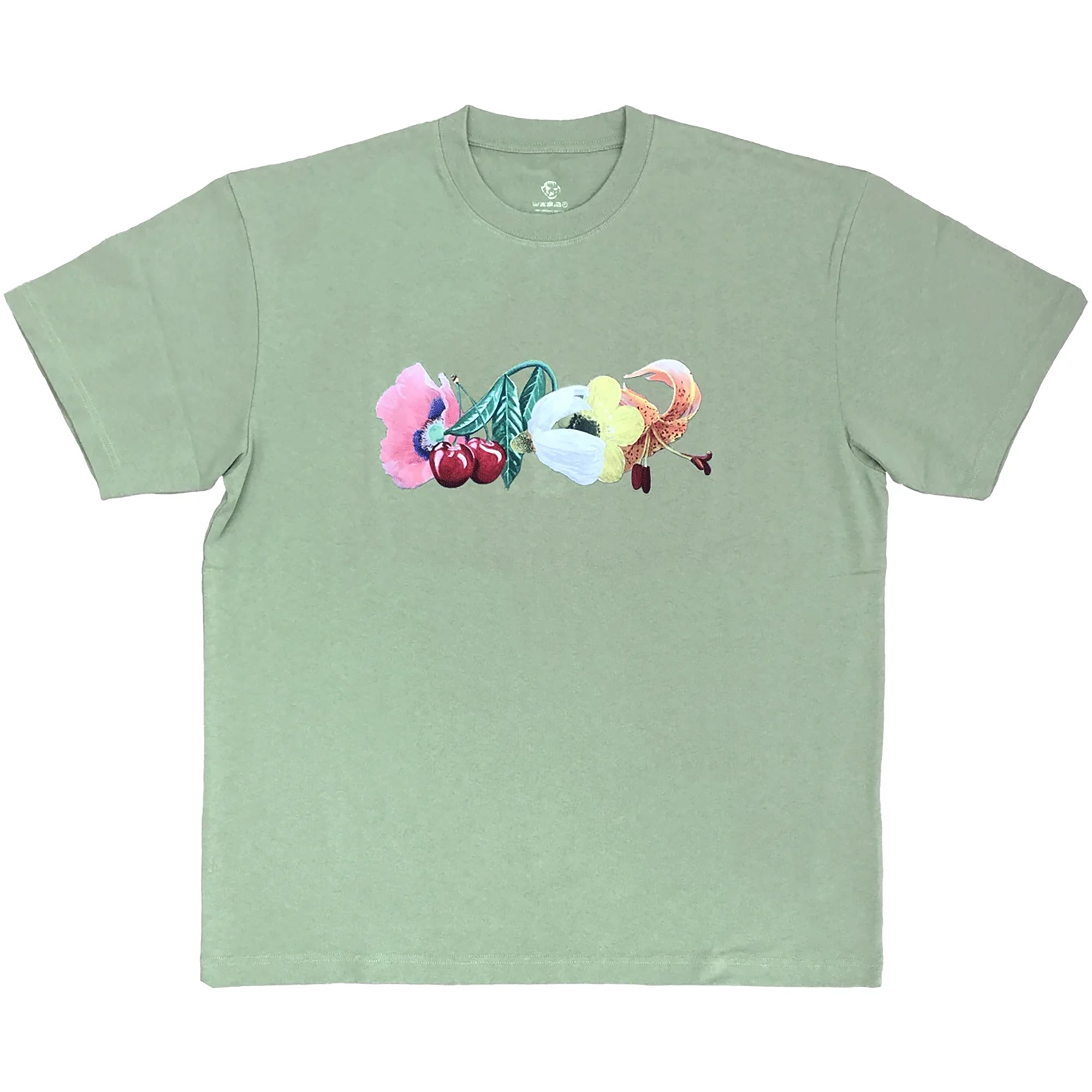 Dancer Glam Flowers Tee Hedge Green