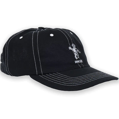 Dancer OG Logo Dad Cap Black/White Stitch